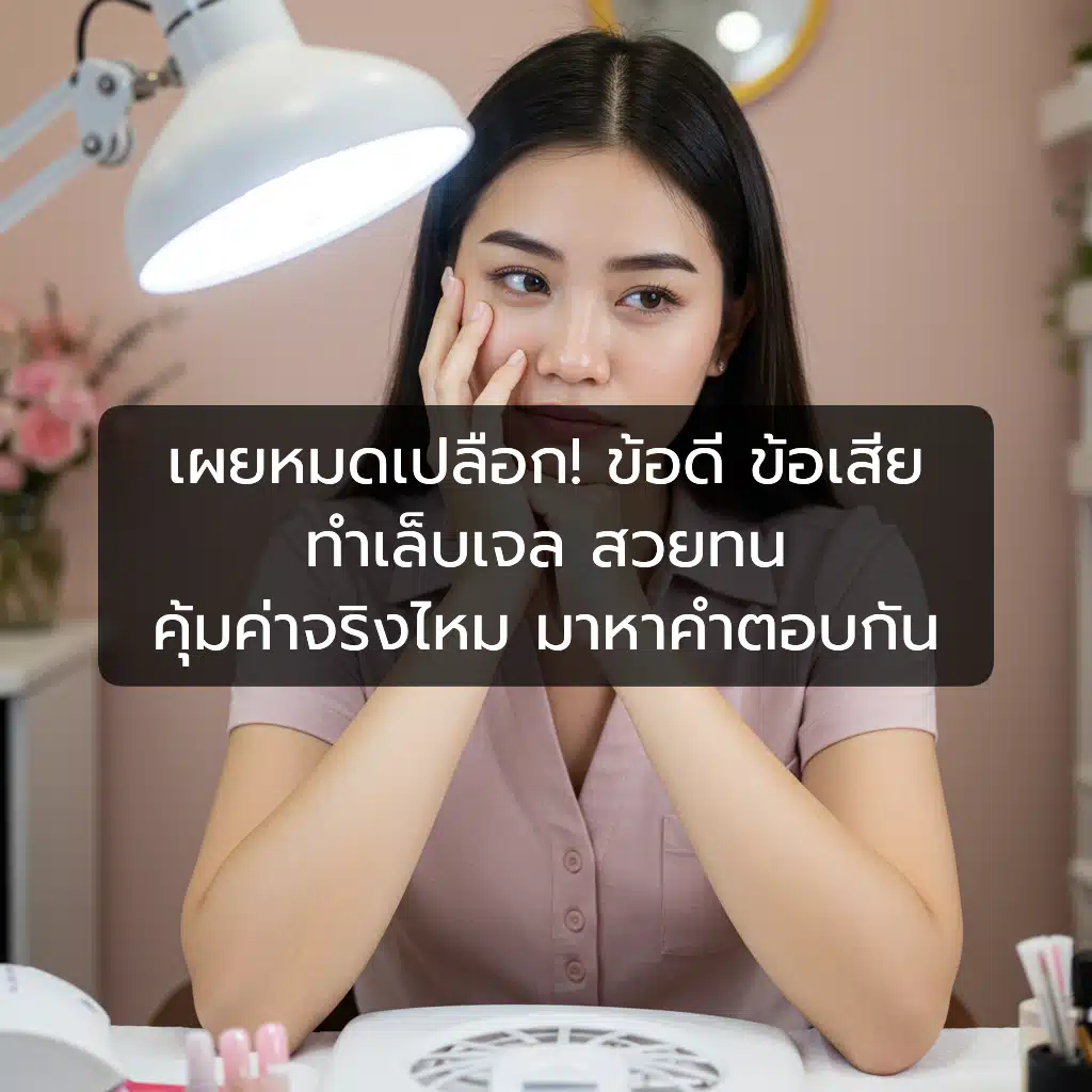 [ตัวอย่าง] เผยหมดเปลือก! ข้อดี ข้อเสีย ทำเล็บเจล สวยทน คุ้มค่าจริงไหม มาหาคำตอบกัน