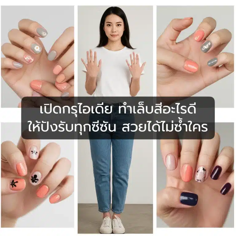 ทําเล็บสีอะไรดี