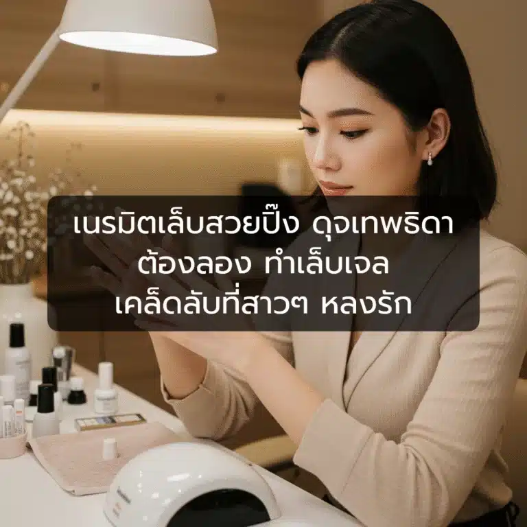 [ตัวอย่าง] เนรมิตเล็บสวยปิ๊ง ดุจเทพธิดา ต้องลอง ทําเล็บเจล เคล็ดลับที่สาวๆ หลงรัก