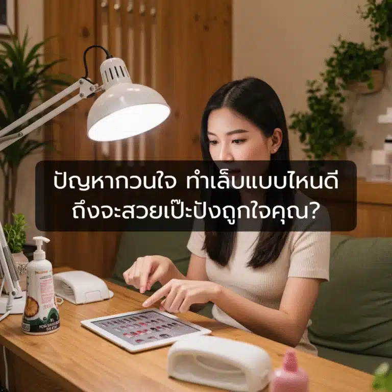 [ตัวอย่าง] ปัญหากวนใจ ทําเล็บแบบไหนดี ถึงจะสวยเป๊ะปังถูกใจคุณ?